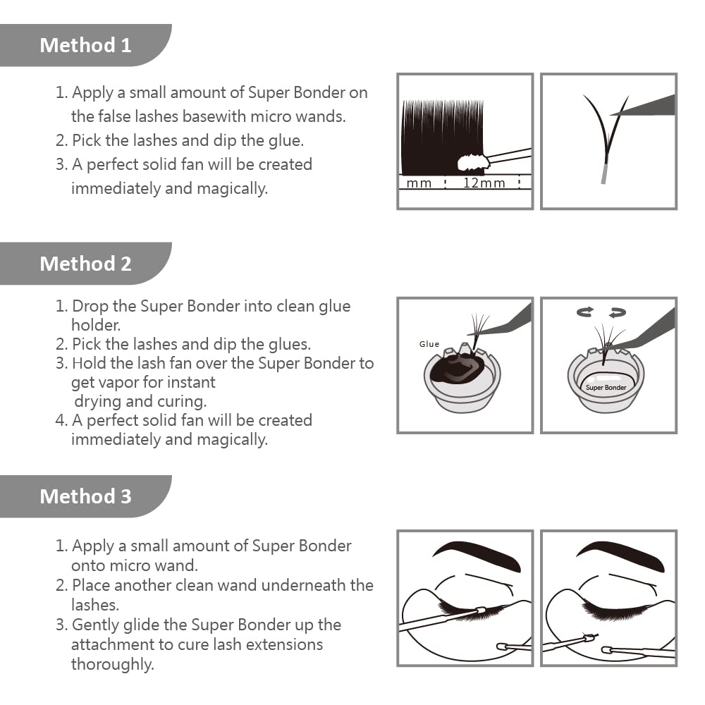 JOVISA SuperBonder Lash Accelerator - Professional Eyelash Extension Adhesive for Long-Lasting Retention, 15ml | Perfect for Salon Use & DIY Lash Extensions at Home