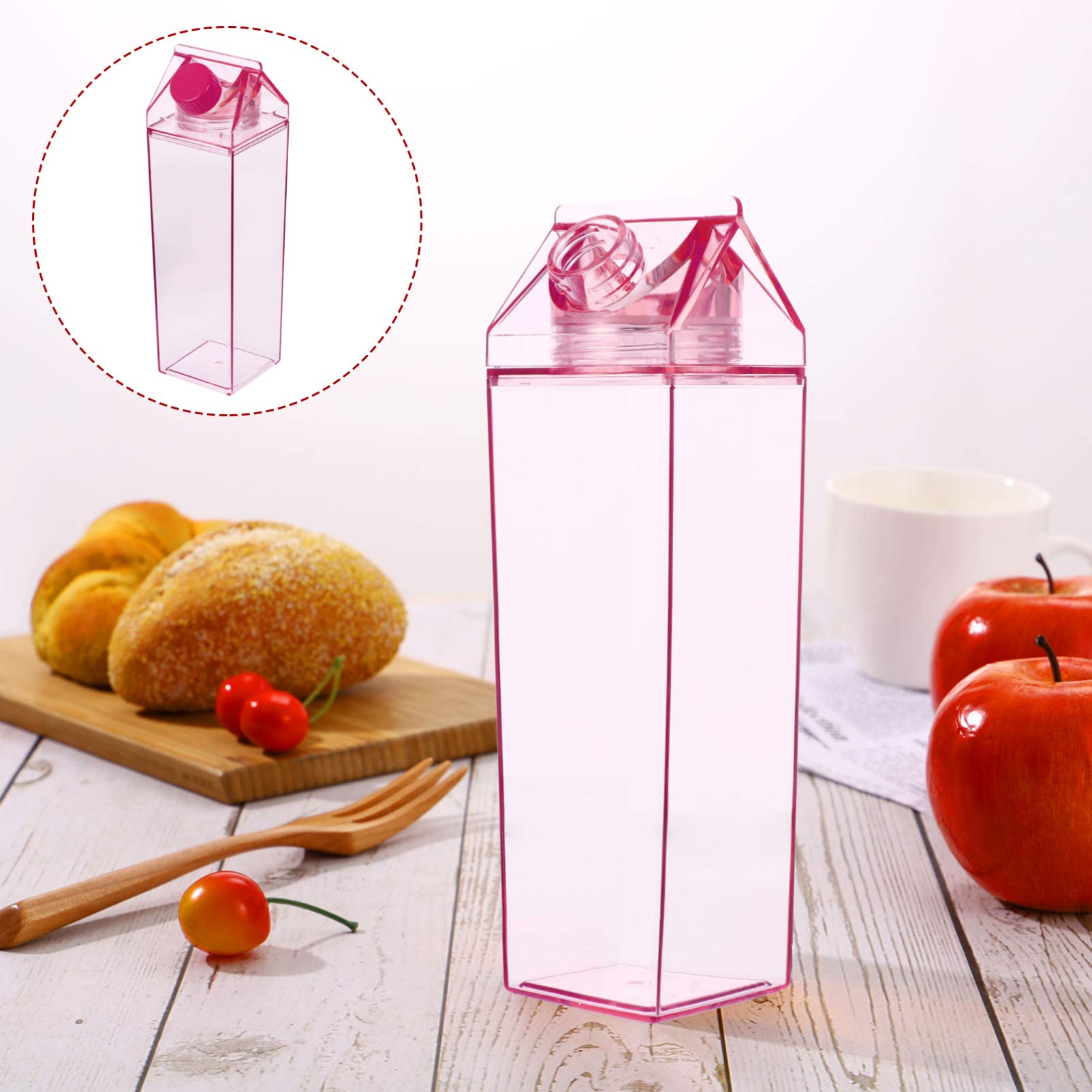 1pc 500ml Plastic Milk Bottle - Empty Storage Bottle for Juice, Water & Drinks | Reusable & Leak-Proof Container for Kitchen, Picnics & Baby Feeding
