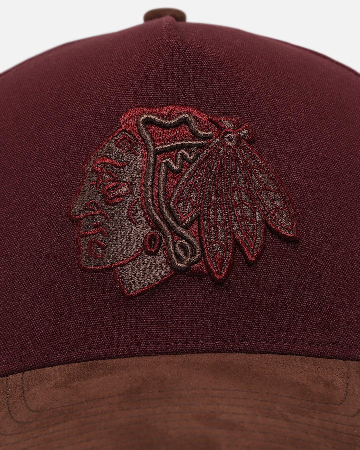 47 Brand Chicago Blackhawks 'Cherry Pie' Offside DT Snapback Cap - Dark Maroon Adjustable Hat for Men & Women - Perfect for Sports Games, Casual Wear, and Fan Collections