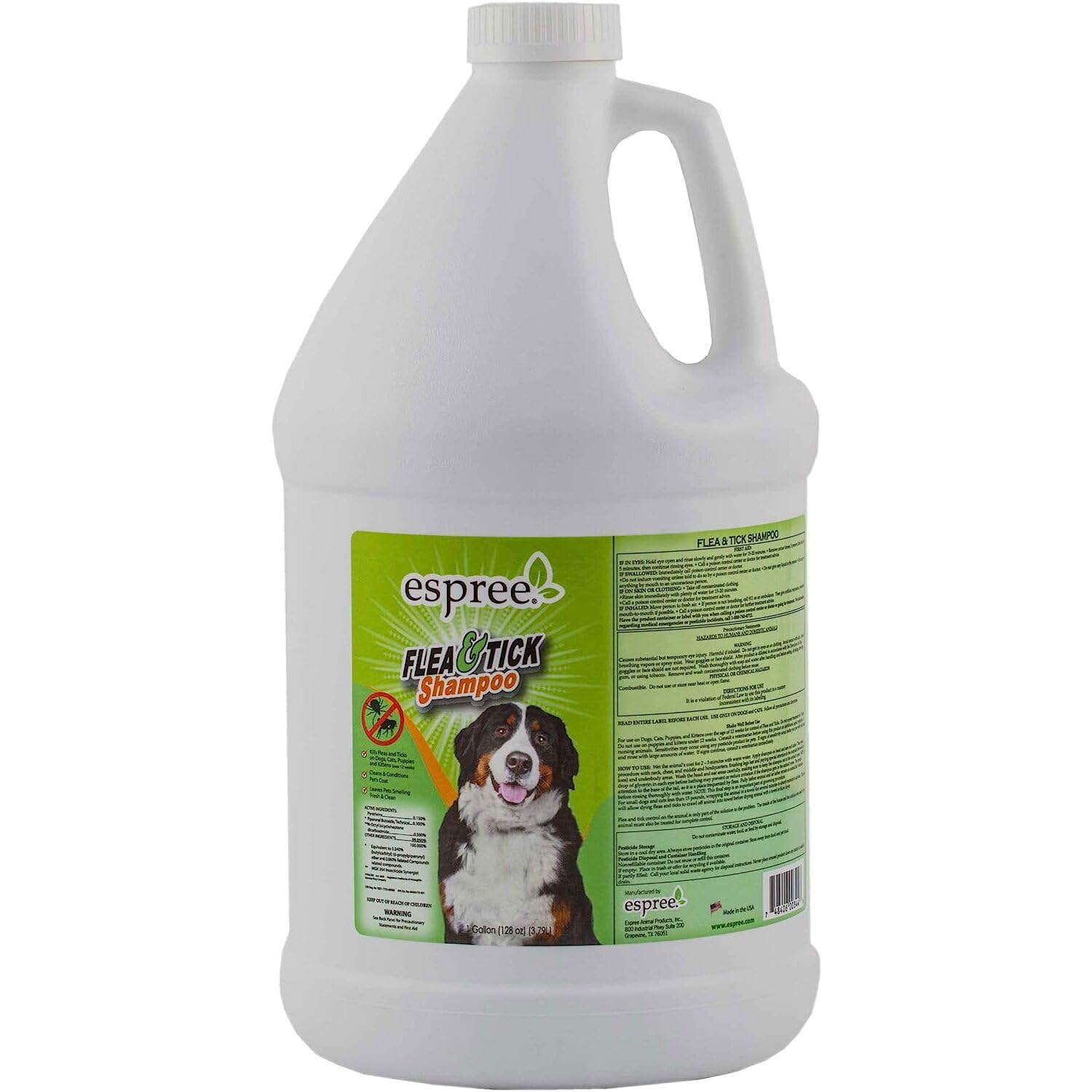 **Espree Flea & Tick Shampoo for Dogs & Cats – Gentle Cleansing & Conditioning Formula – Fresh Scent – 1 Gallon – Perfect for Bathing, Grooming & Pest Prevention**    (Note: 