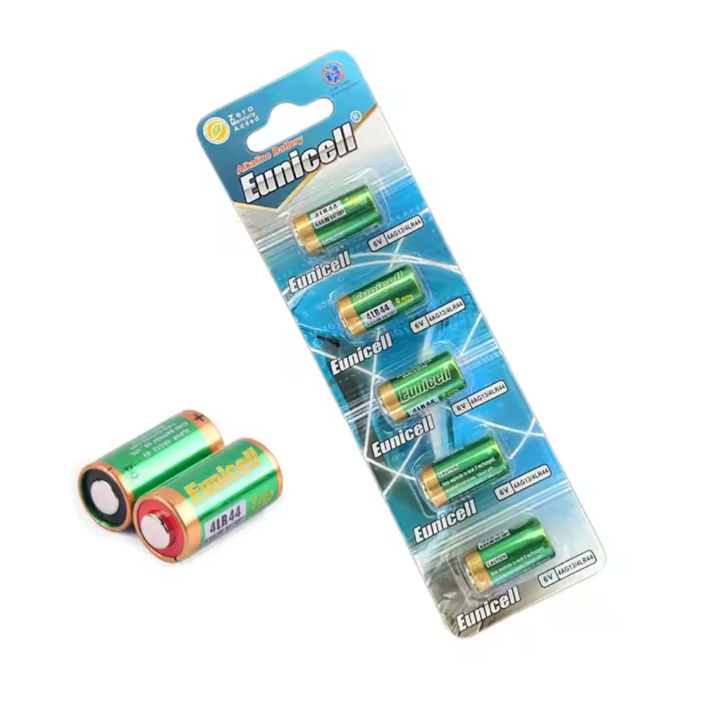 EUNICELL 4LR44 Battery 5 Pack - Long-Lasting Alkaline Batteries for Watches, Calculators, and Medical Devices