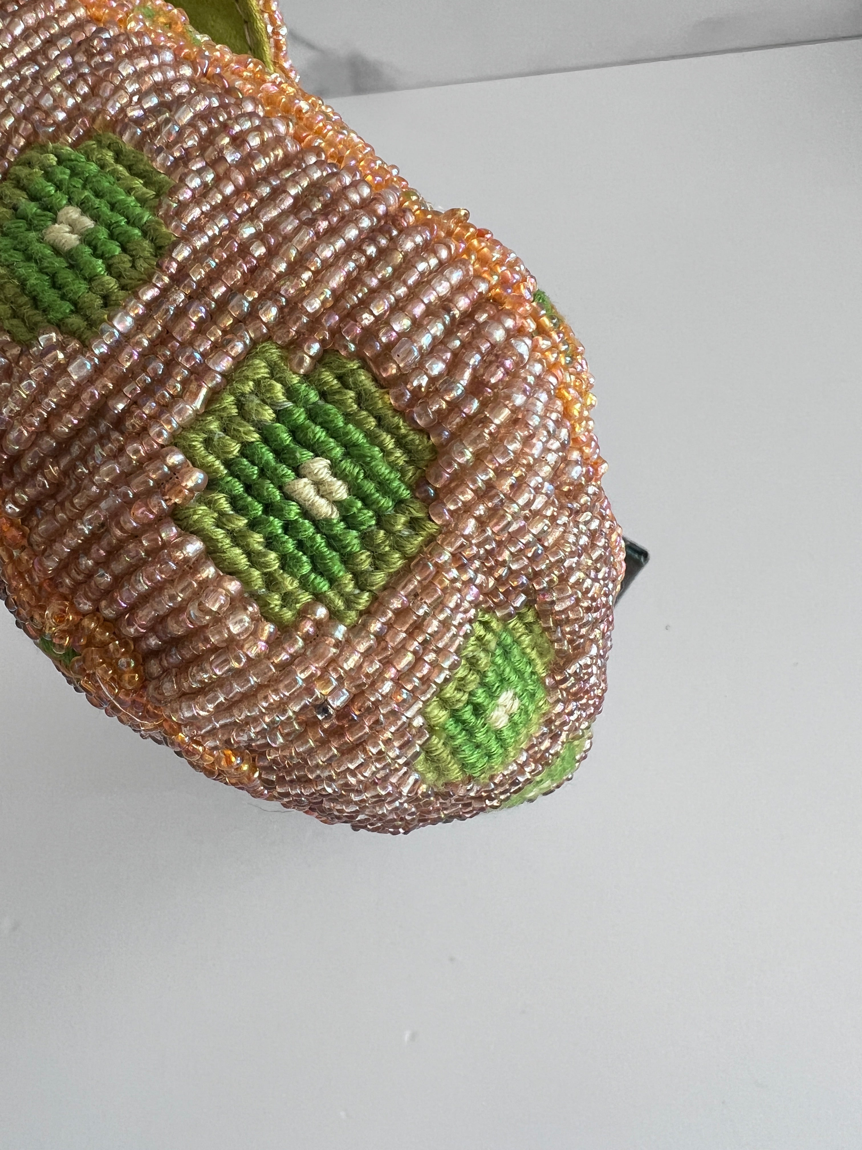 Vintage Fendi Madonna Beaded Baguette Bag - Luxury Designer Crossbody Purse for Women, Perfect for Parties, Weddings & Evening Events