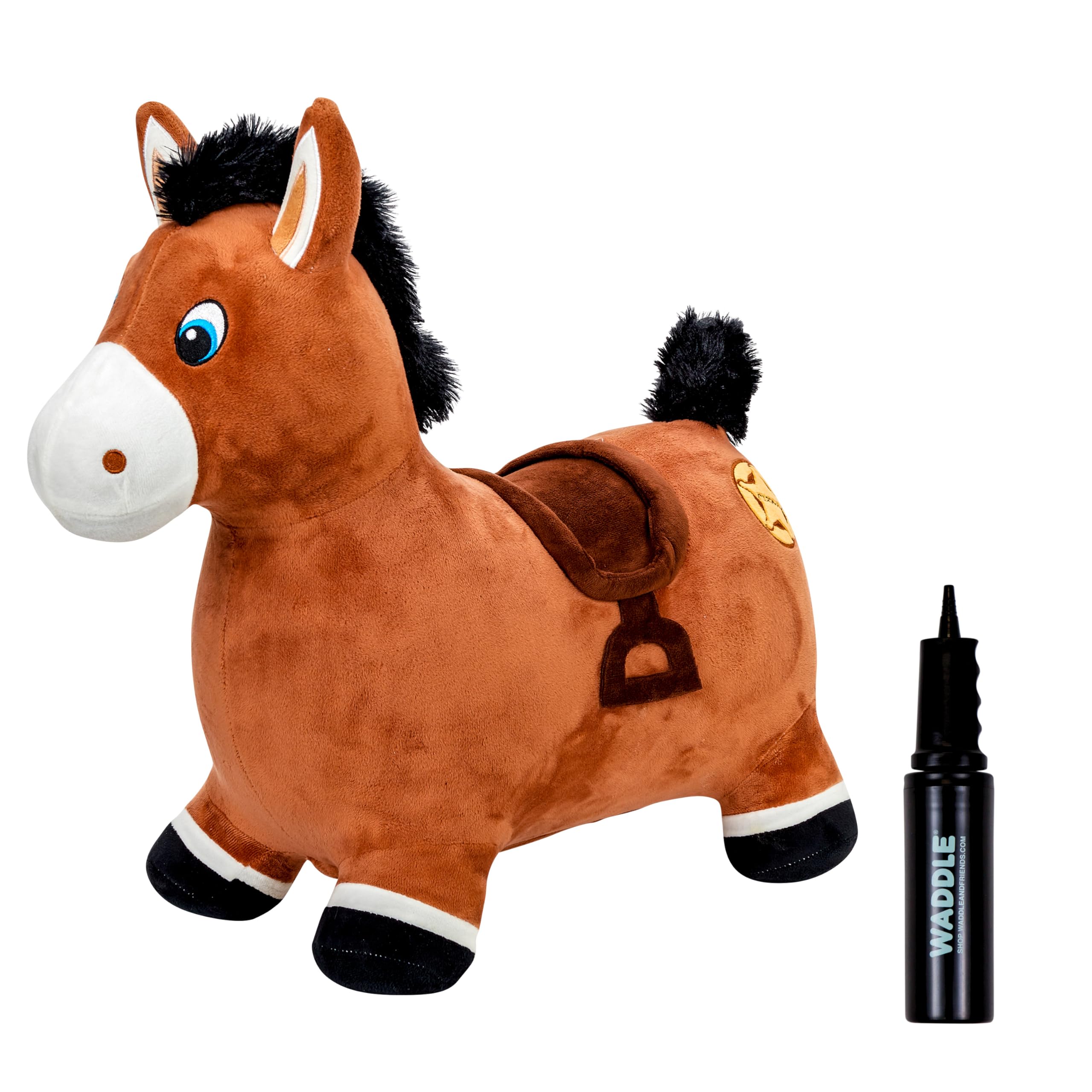 Inflatable Animal Hopper Toy for Kids - Bouncy Ride-On Plush Toy with Pump for Boys & Girls Ages 2+ | Indoor & Outdoor Play, Birthday Gifts, Backyard Fun, Preschool Activity