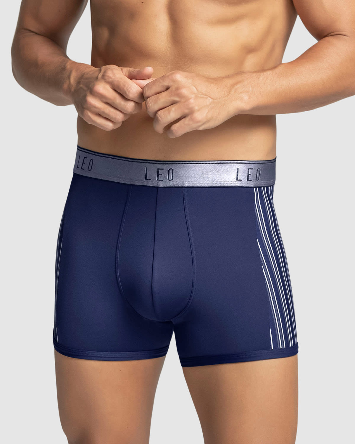 3 Pack Perfect Fit Trunk Underwear for Men with Contrast Stitching - Soft Cotton Boxer Briefs for Everyday Comfort, Workout & Lounge