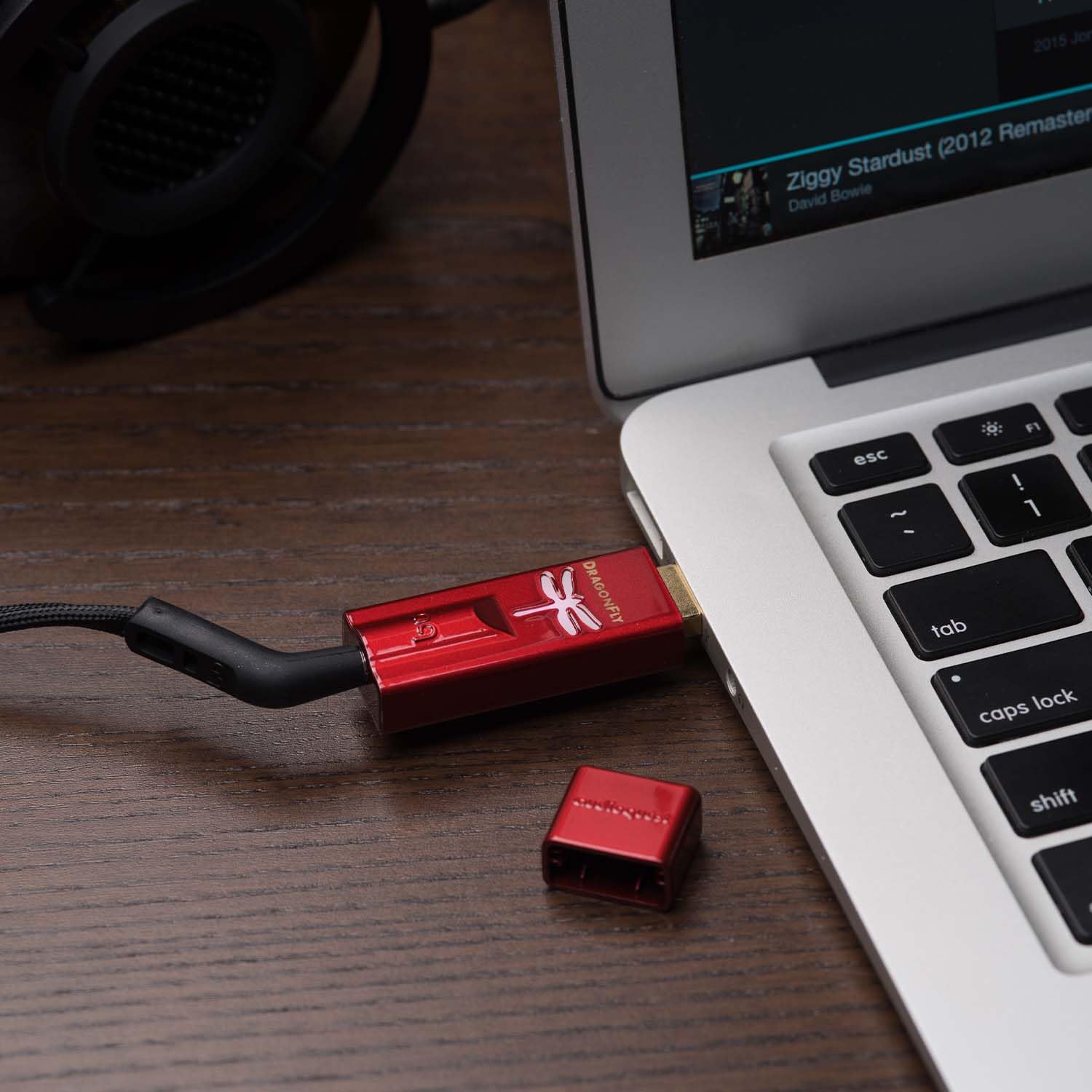 AudioQuest DragonFly Red USB DAC & Headphone Amplifier - High-Resolution Audio Converter for Laptop, PC & Smartphone - Perfect for Music Lovers, Audiophiles & Home Office Use