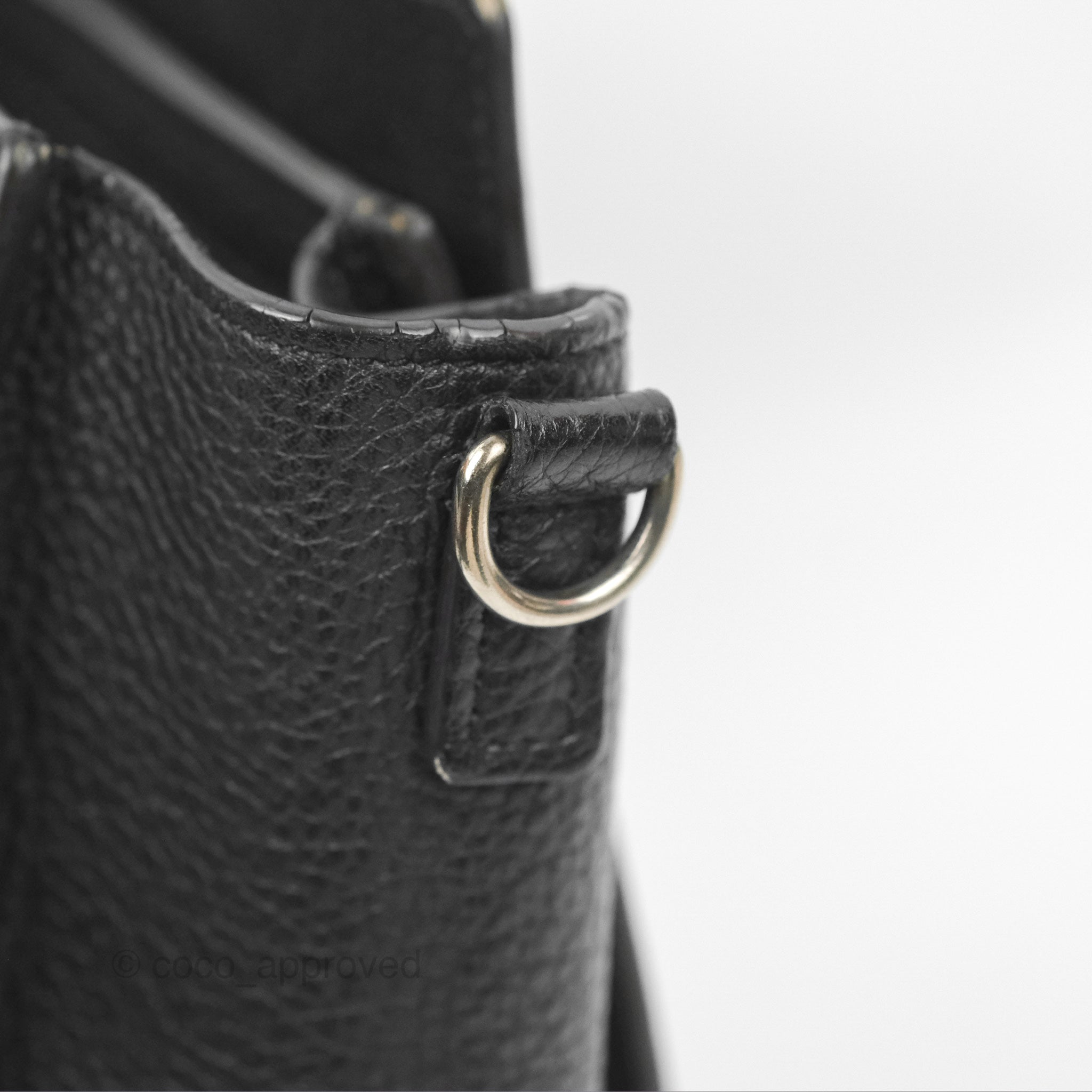 Celine Nano Luggage Bag in Black Drummed Calfskin Leather - Perfect for Work, Travel & Everyday Luxury Handbag