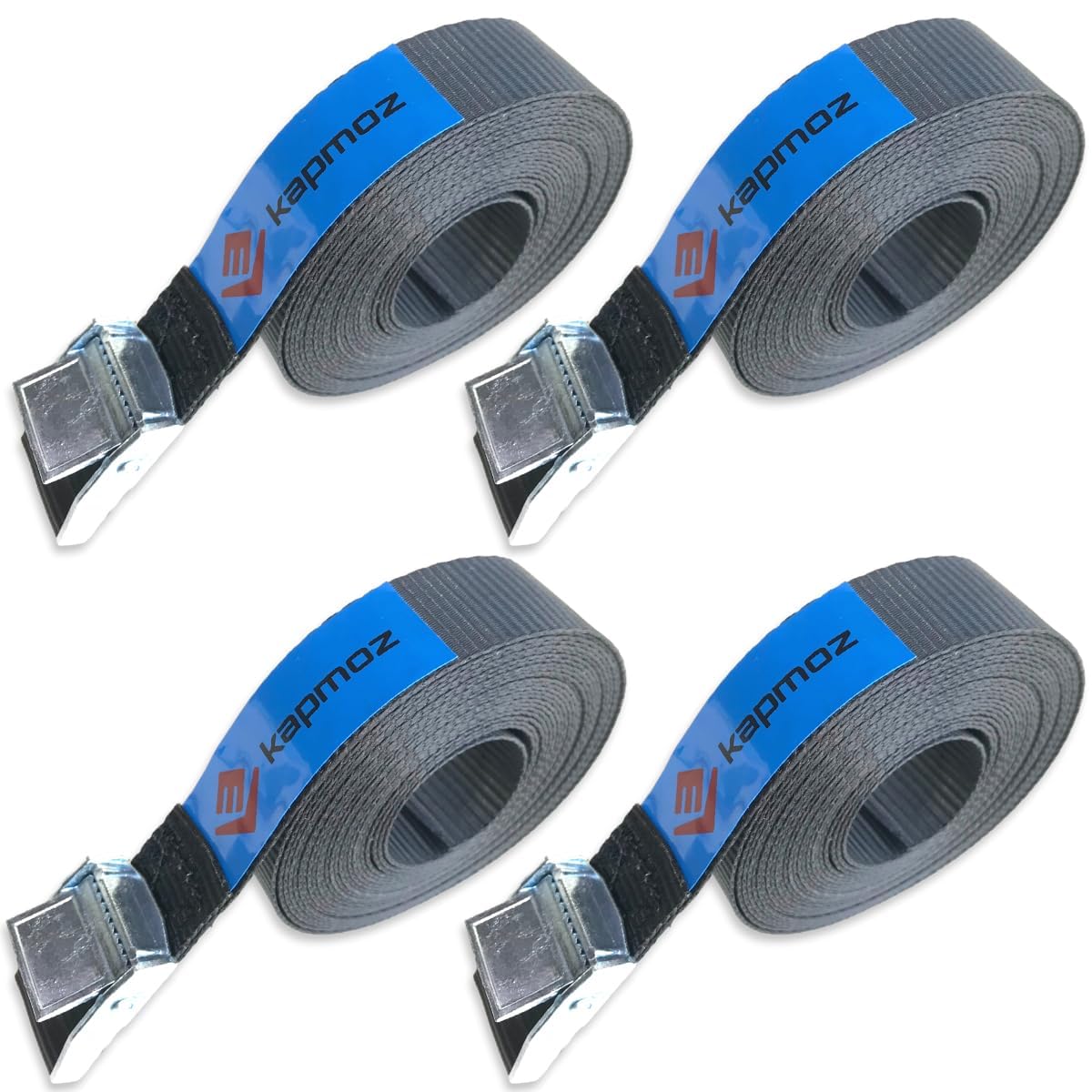 Heavy Duty 16FT Kayak Tie Down Straps 4 Pack - Secure Surfboard, Canoe & Cargo on Car Roof Rack with Cam Buckle Straps - Perfect for Road Trips, Camping & Water Sports Adventures