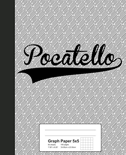 5x5 Graph Paper Notebook - POCATELLO Grid Journal for Math, Engineering & Sketching | Perfect for Students, Architects & Artists | Weezag Premium Quality