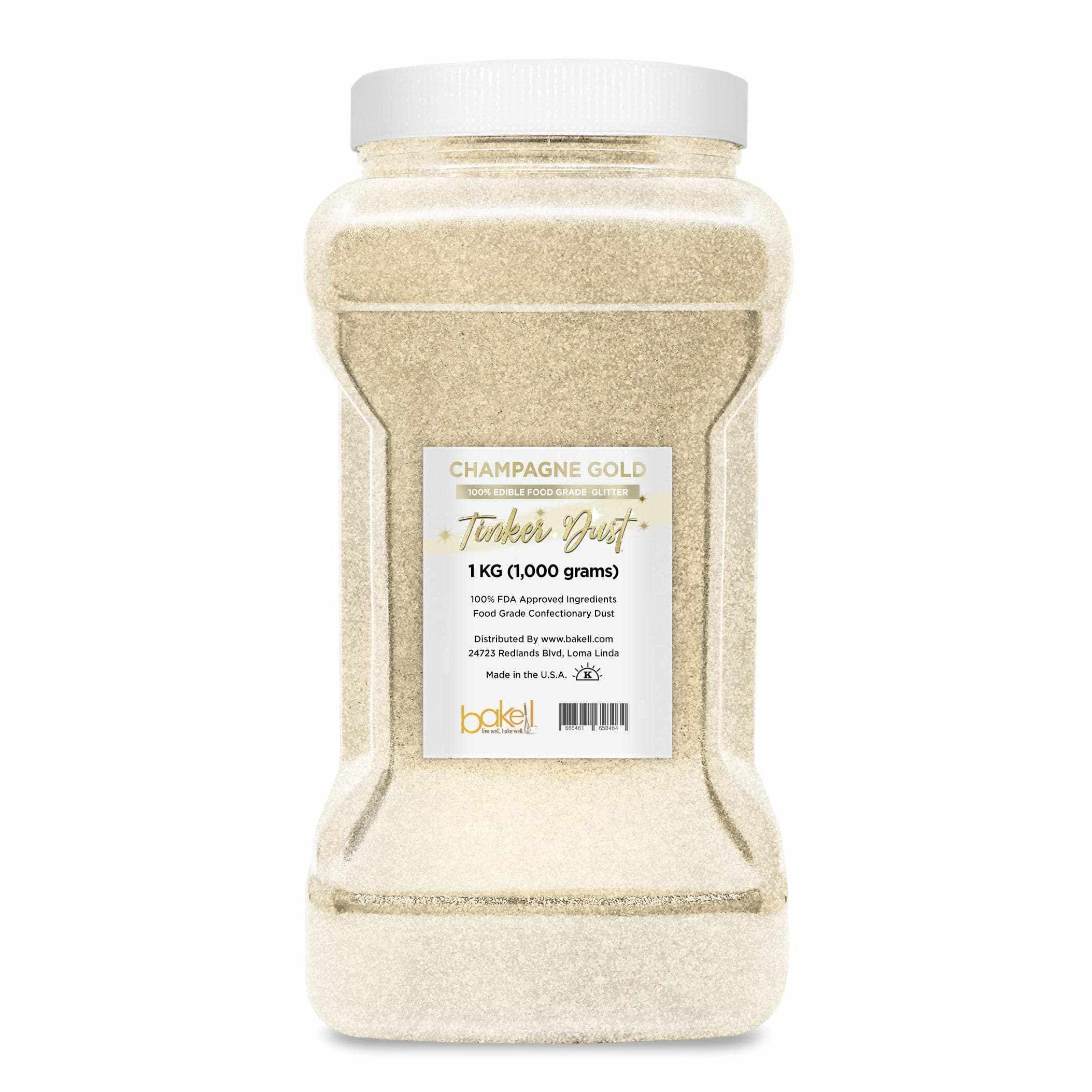 Premium Champagne Gold Tinker Dust® Glitter - Bulk Size for Crafts, DIY Projects, Nail Art & Party Decorations
