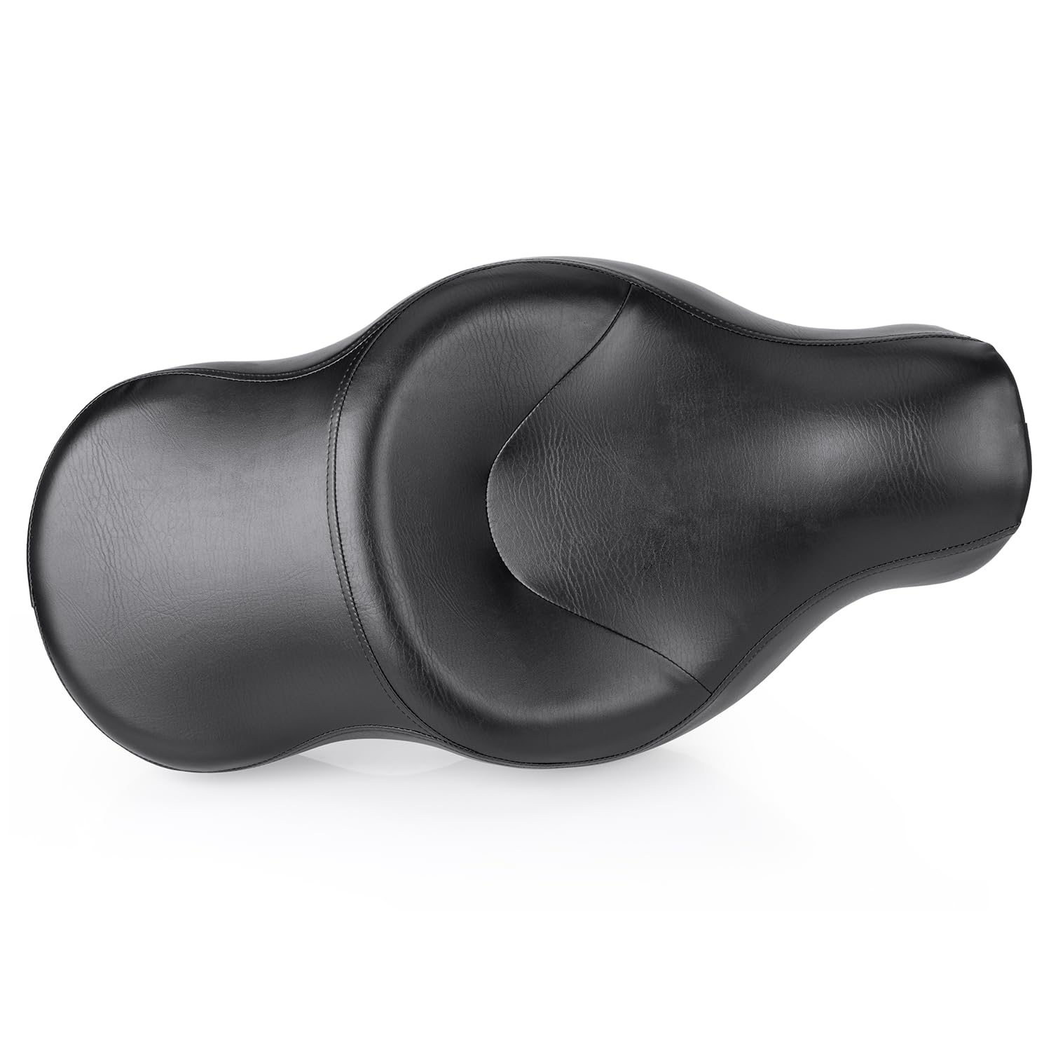 Premium Motorcycle Seats for Harley Sportster 883 1200 XL XR Iron (2004-2023) - Comfortable One-Piece Driver & Passenger Seat with Wider Thicker Cushion & Genuine Leather - Perfect for Long Rides, Touring, and Daily Commuting on Harley Sportster Forty-Eight Models