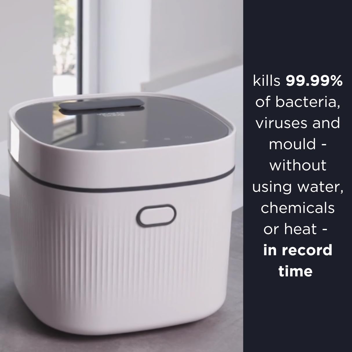 Vital Baby UV Sterilizer and Dryer for Baby Bottles, Pacifiers & Toys | 3-in-1 Germ Protection | Kills 99.9% Bacteria in 7 Minutes | Compact Nursery Essential for Daycare, Travel & Home Use