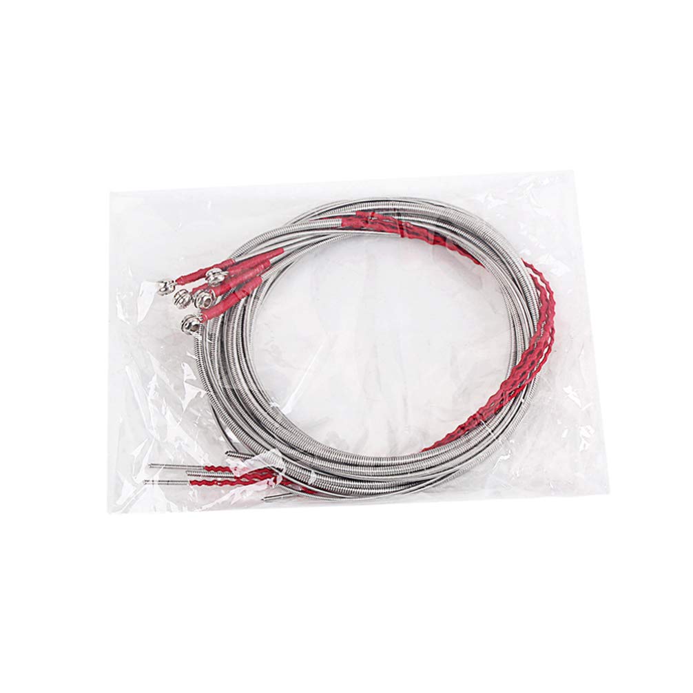 Professional 5-String Bass Guitar Strings Set - Metal Replacement Strings for Bass Guitar (5pcs, Silver) | Perfect for Live Performances, Studio Recording & Practice Sessions