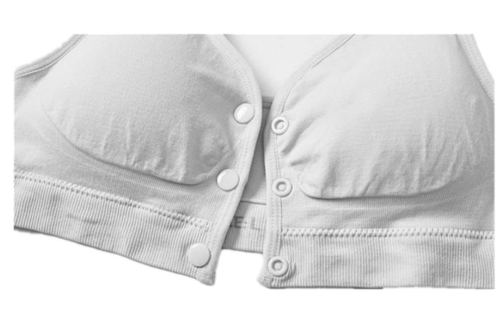 3 Pack Women's Front Close Sports Bras - Seamless Light Support Sleep Underwear with Easy On/Off Design | Perfect for Yoga, Gym Workouts & Comfortable Nightwear