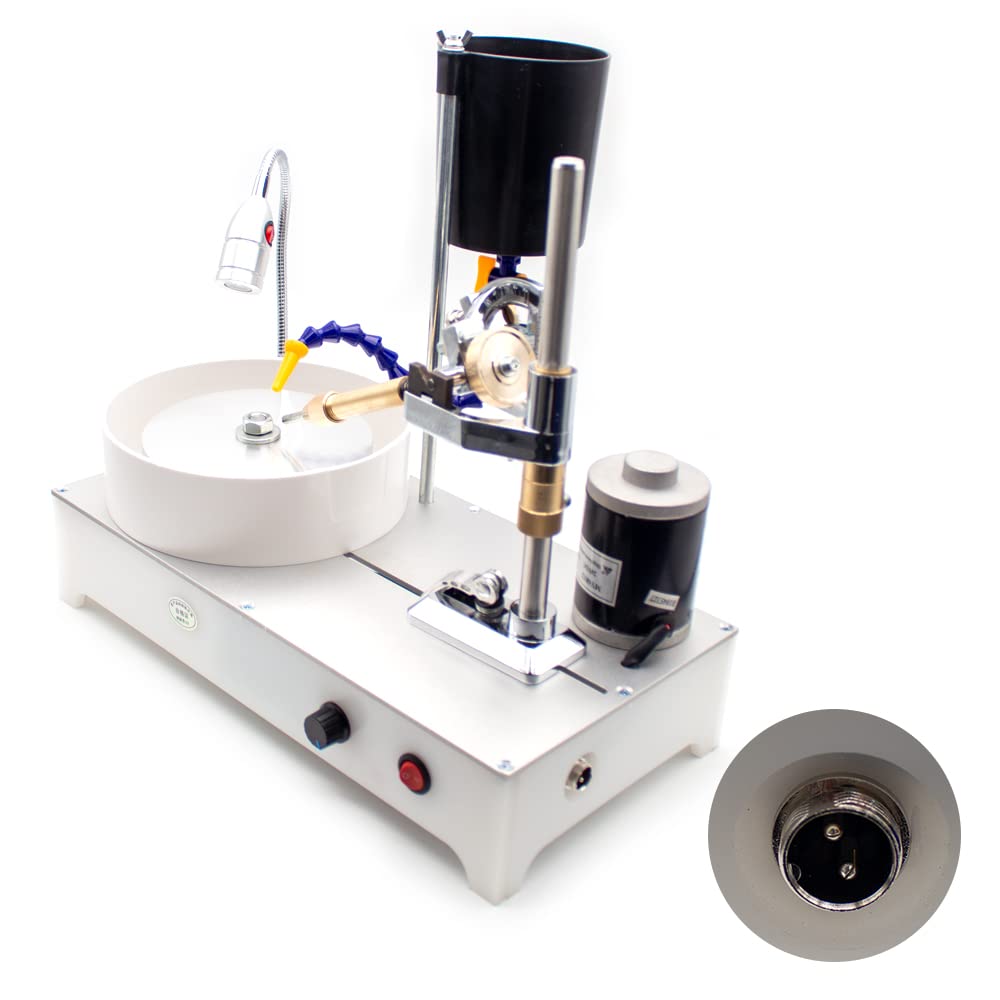 Gemstone Grinding Faceting Machine 2800RPM 120W - Professional Jewelry Polisher & Lapidary Equipment for Faceted Gem Cutting, Flat Grinding - Perfect for Jewelry Making, Gemstone Crafting & DIY Projects