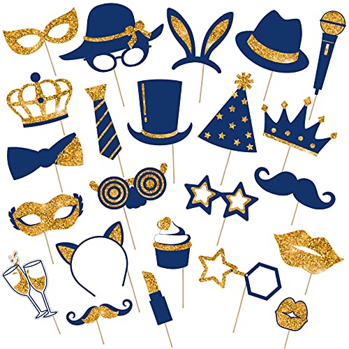 Gold and Navy Blue