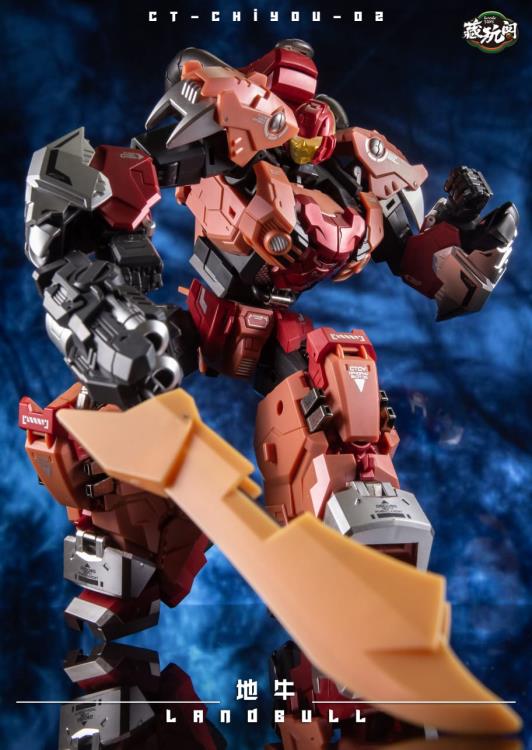 Cang Toys CT Chiyou 02 Landbull Collectible Action Figure - Highly Articulated Robot Toy for Display, Photography & Play - Perfect for Anime Fans & Collectors