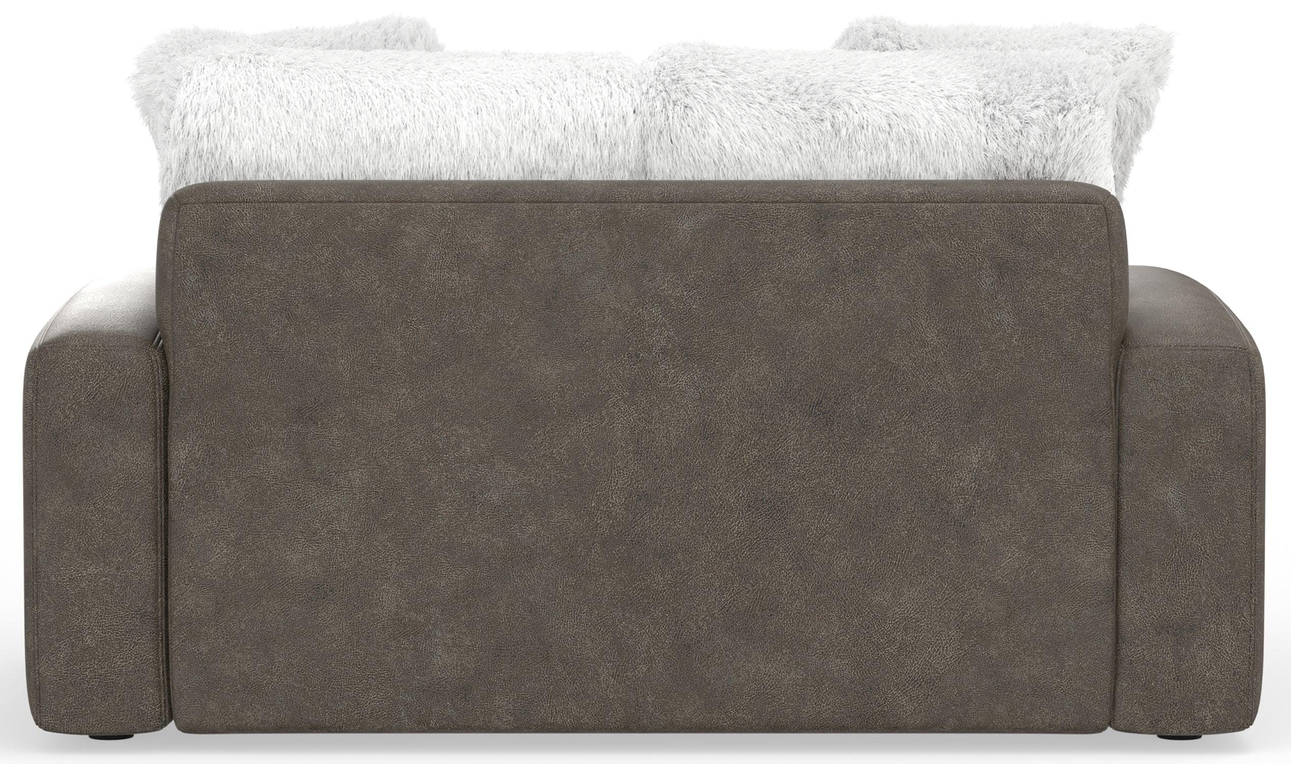 Snowball Taupe Loveseat - Cozy Two-Seater Sofa for Small Spaces | Perfect for Apartments, Living Rooms & Cozy Corners