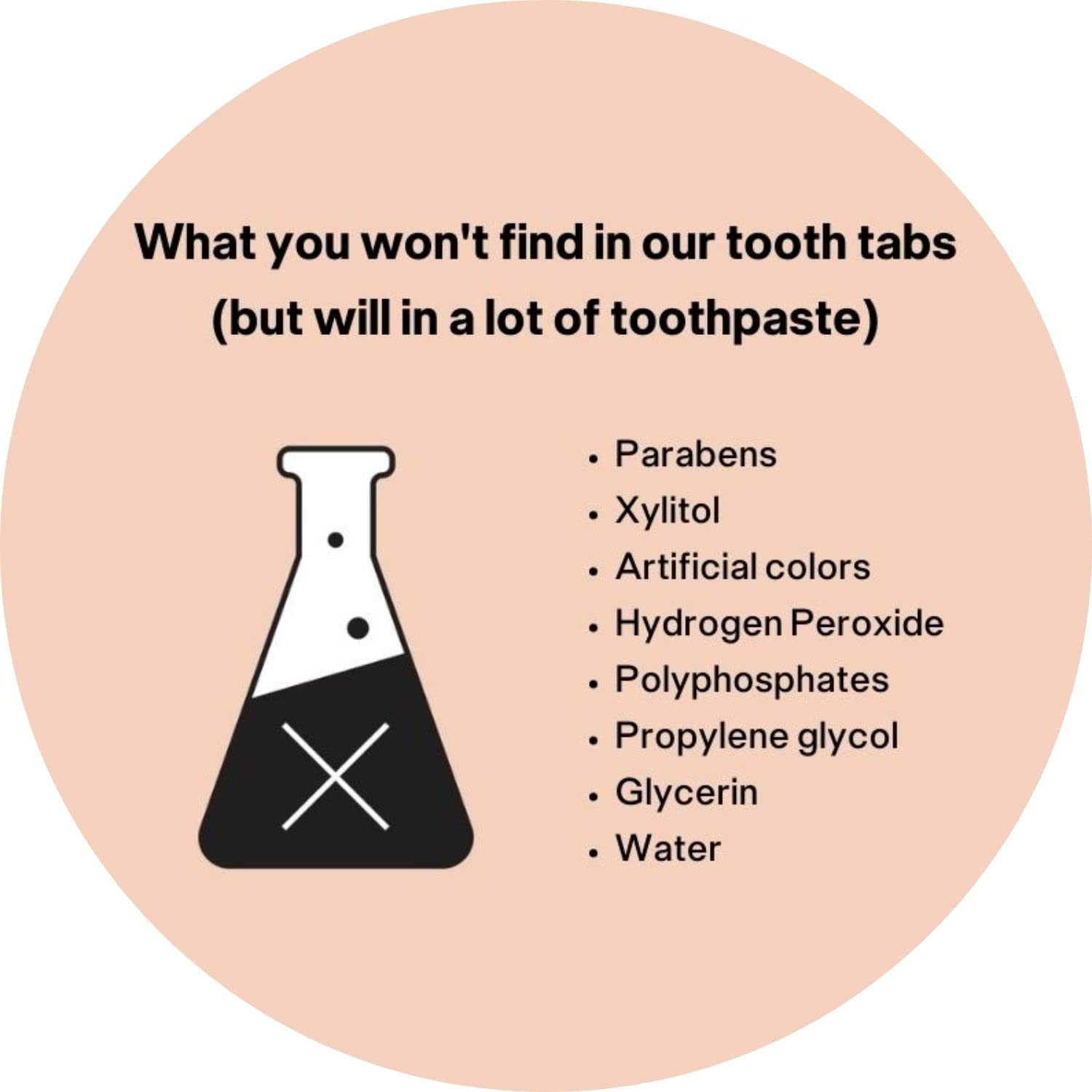 Eco-Friendly Toothpaste Tablets - Fluoride-Free, Vegan & Gluten Free Mint Tooth Tabs (125 Count, 2 Month Supply) | Plastic-Free, Travel-Friendly & Perfect for Camping, Hiking & On-the-Go Oral Care