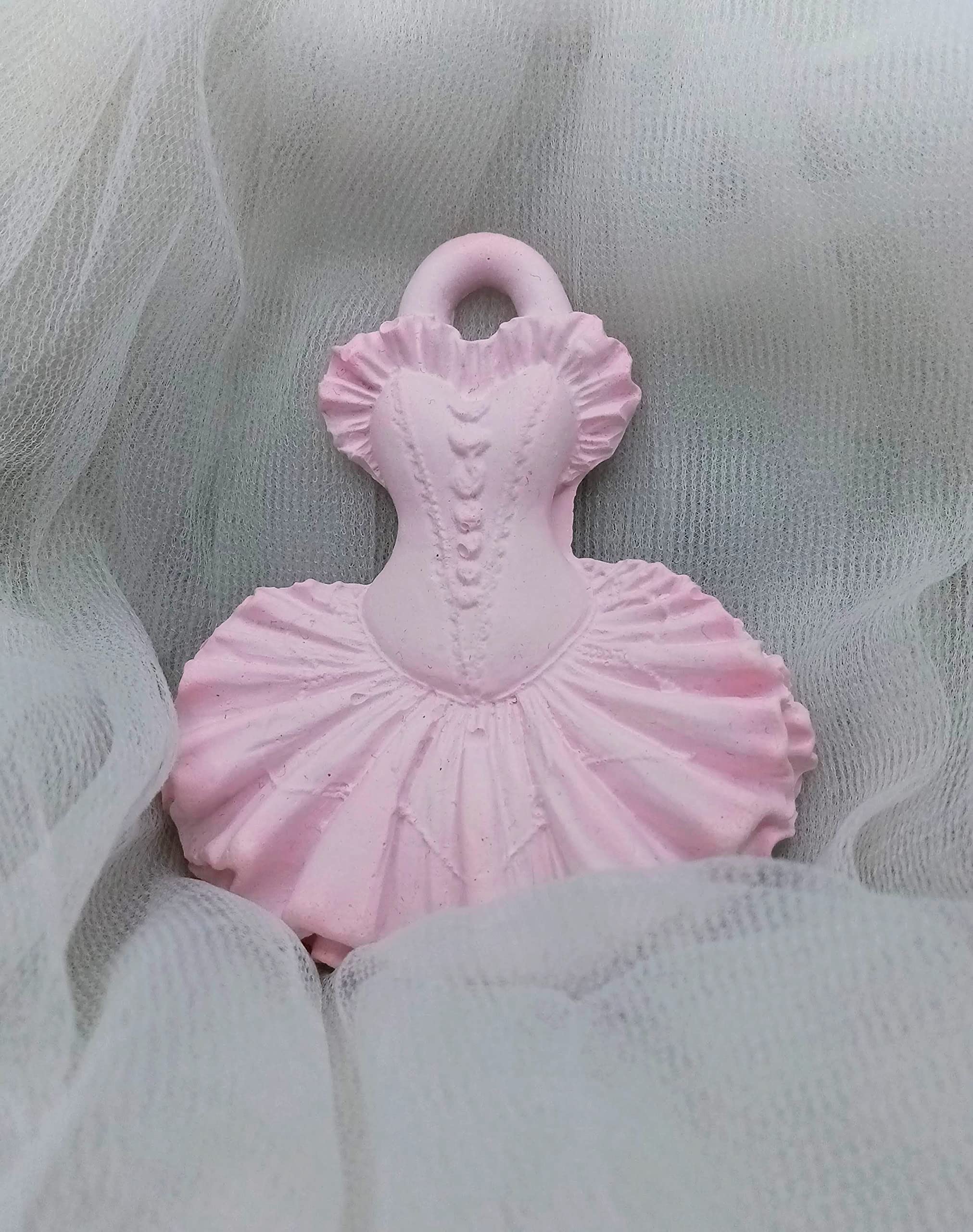Elegant Ballerina Plaster Diffuser - Ballet Themed Gift, Bridal Favor, Home & Car Air Freshener for Aromatherapy | Perfect for Bedroom, Office, Wedding Decor & Vehicle Use