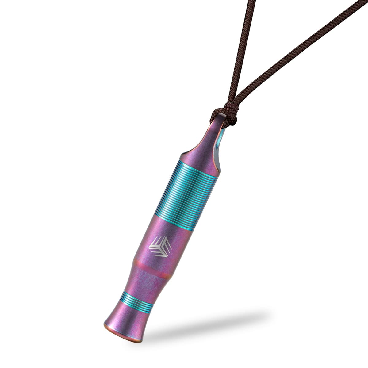 Titanium Emergency Survival Whistle - Ultra Loud Safety Whistle for Outdoor Adventures, Kayaking, Boating & Fishing | Perfect for Life Vests, Jackets, Camping, Hiking & Hunting | Durable with Paracord Lanyard