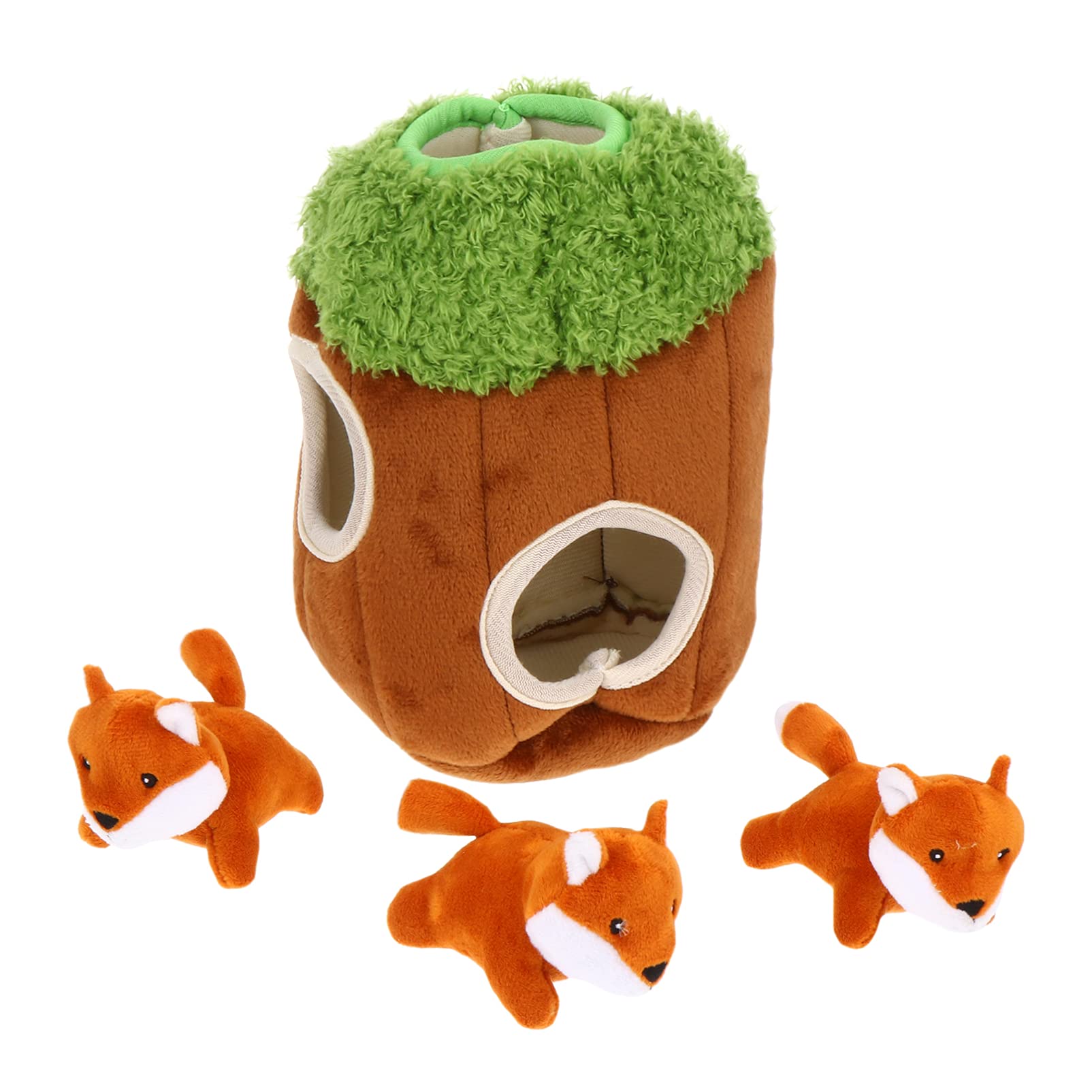 4pcs Plush Cartoon Dog Toys - Chew-Resistant Pet Accessories for Small & Large Dogs - Perfect for Indoor Play, Training & Teething Relief