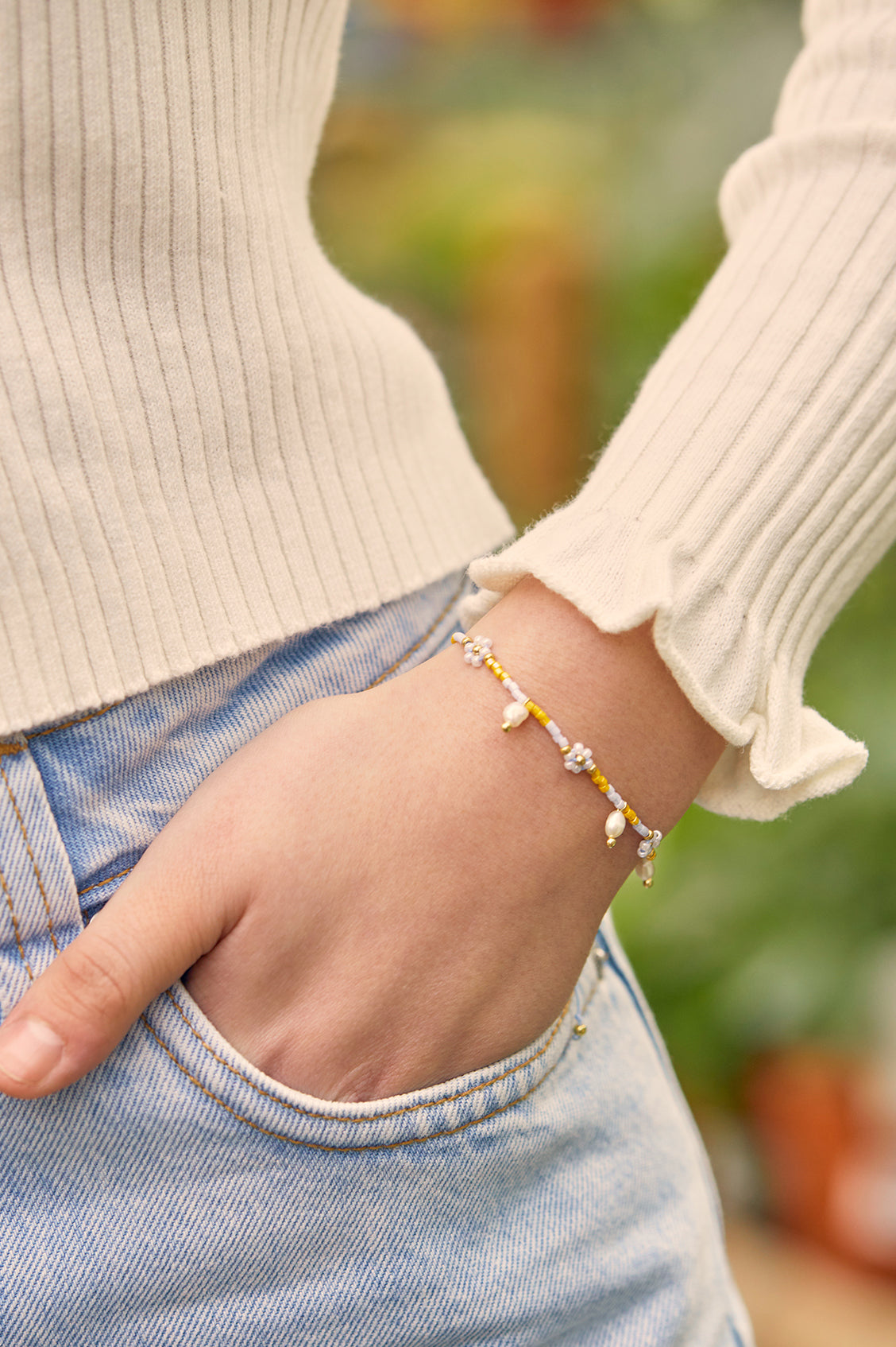 Elegant Pearl Flower Miyuki Beaded Bracelet for Women - Perfect for Weddings, Parties & Everyday Wear
