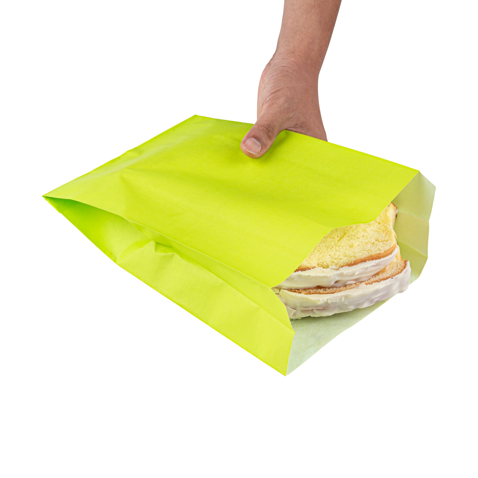 Eco-Friendly Green Paper French Fry & Snack Bags - 7