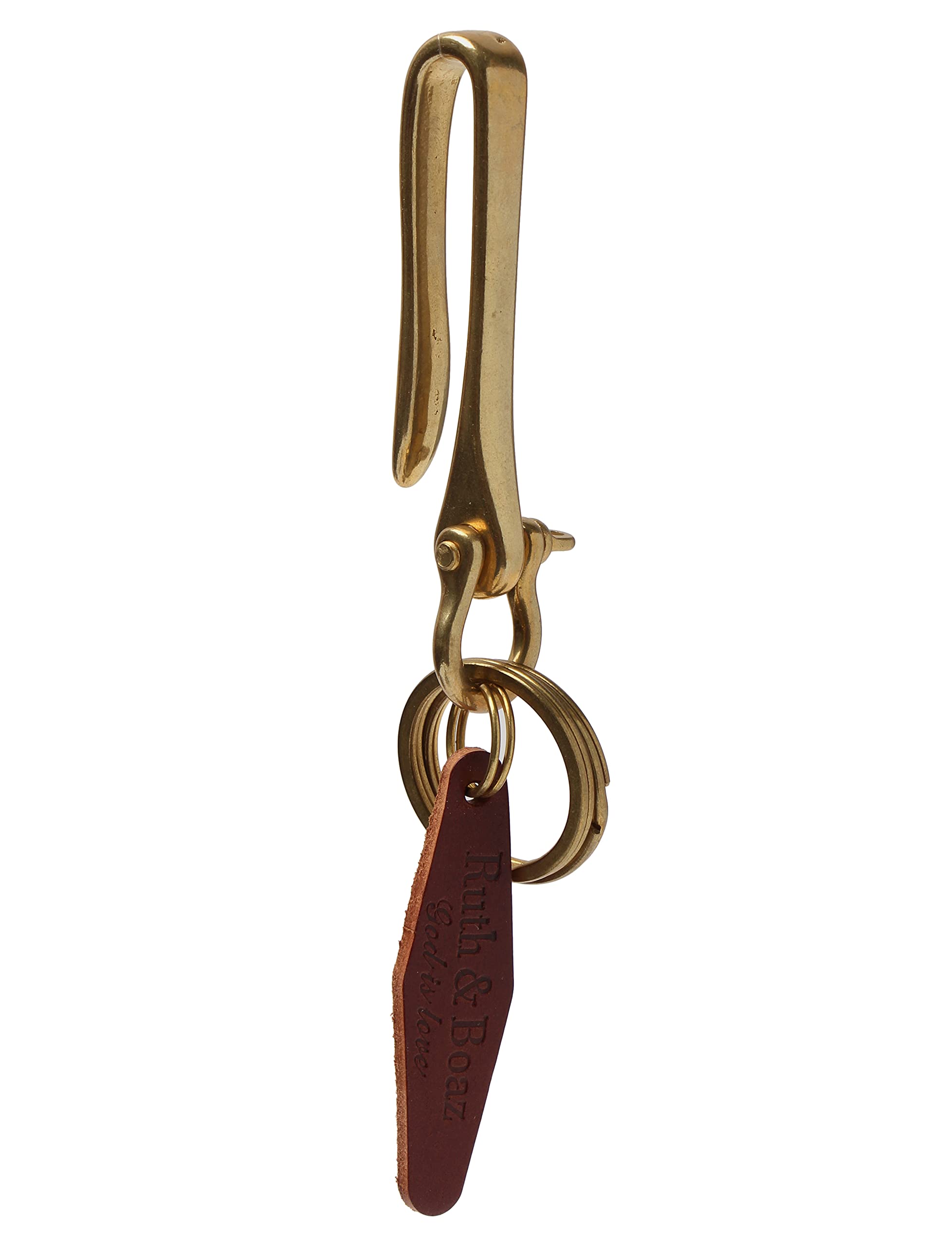 Vintage Handmade Snap U Hook Key Holder - Retro Key Ring & Key Chain for Home, Office, and Travel Organization