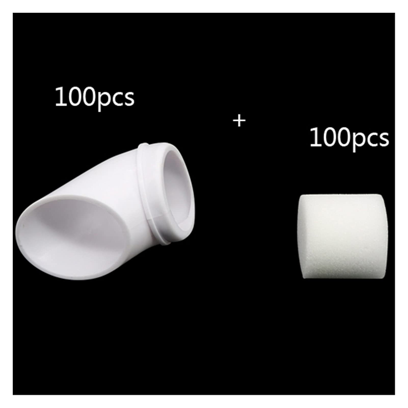 100 Pcs ZJIN Nursery Pots for Hydroponic Planting - DIY Colonization Cups, Flower Containers, Grow Pots for Vertical Tower Gardens - Ideal for Vegetables, Herbs, and Flowers (Includes Pots & Sponges) - Perfect for Indoor Hydroponics, Urban Gardening, and DIY Plant Projects