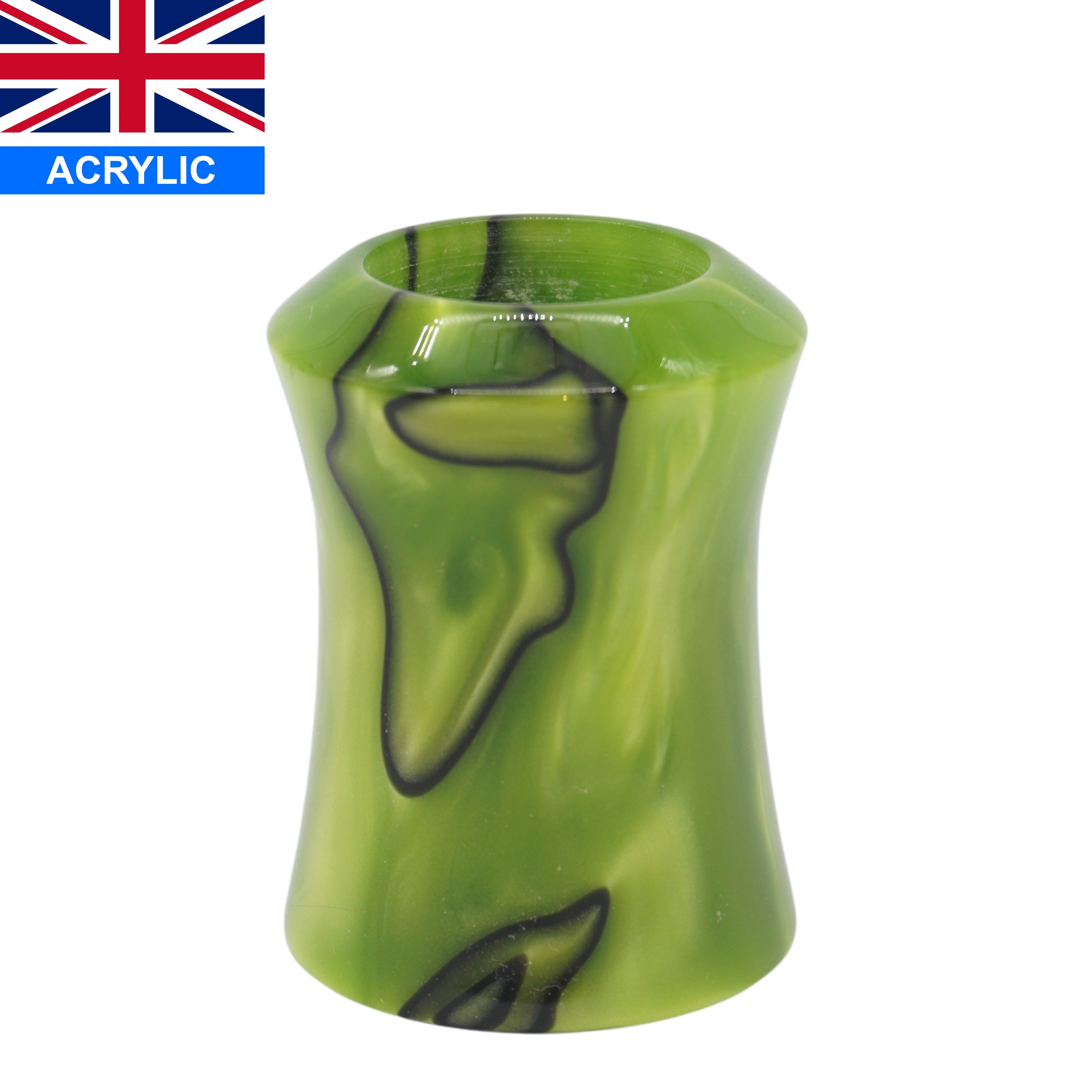 Premium Handcrafted Toxic Green Shaving Brush Handle - Fits 24mm & 26mm Knots - Perfect for Wet Shaving & Grooming Gifts for Men