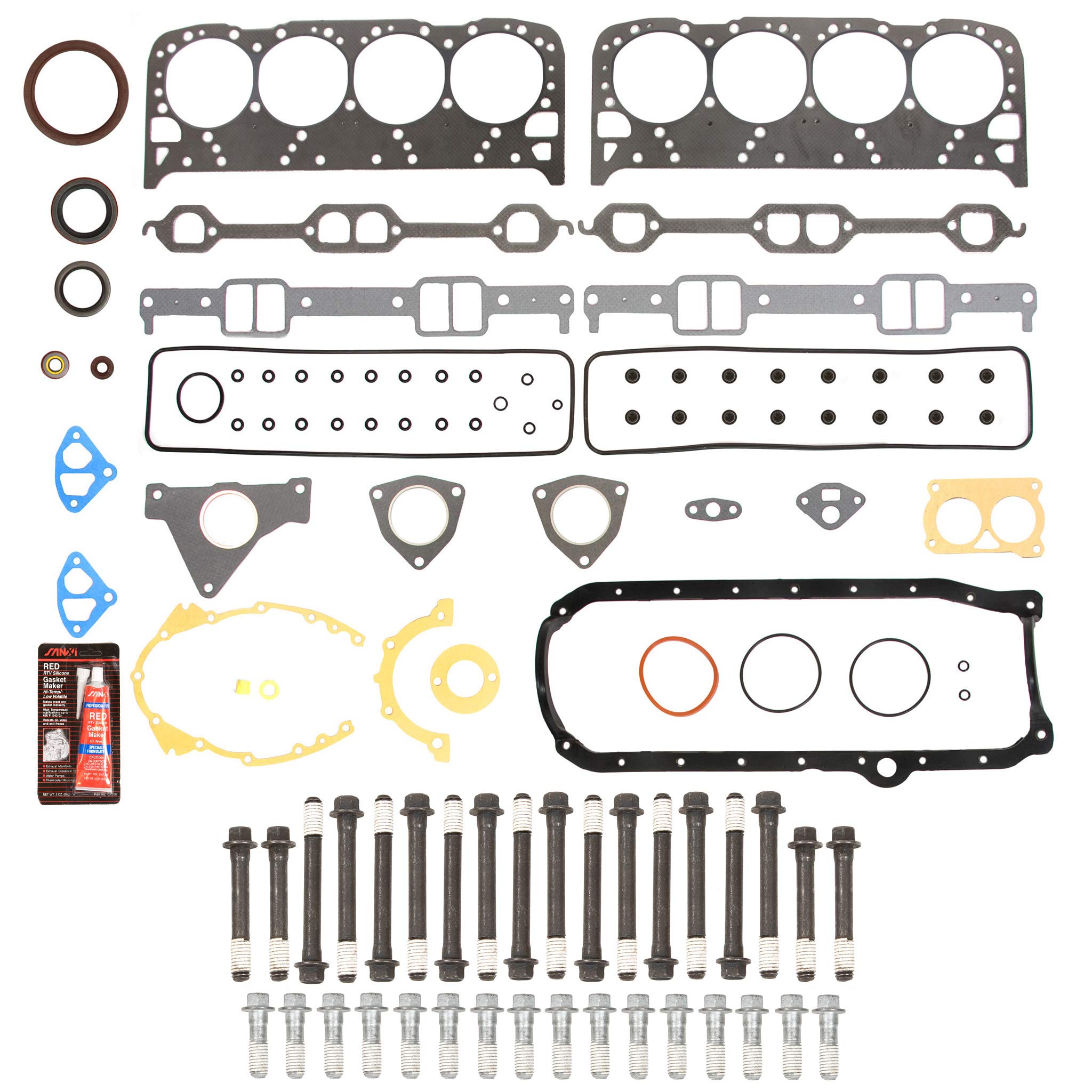 MA-4216923997 Full Gasket Set with Head Bolts for 93-97 Chevrolet Pontiac Cadillac 5.7L LT1 LT4 Engine - Perfect for Engine Rebuild & Maintenance