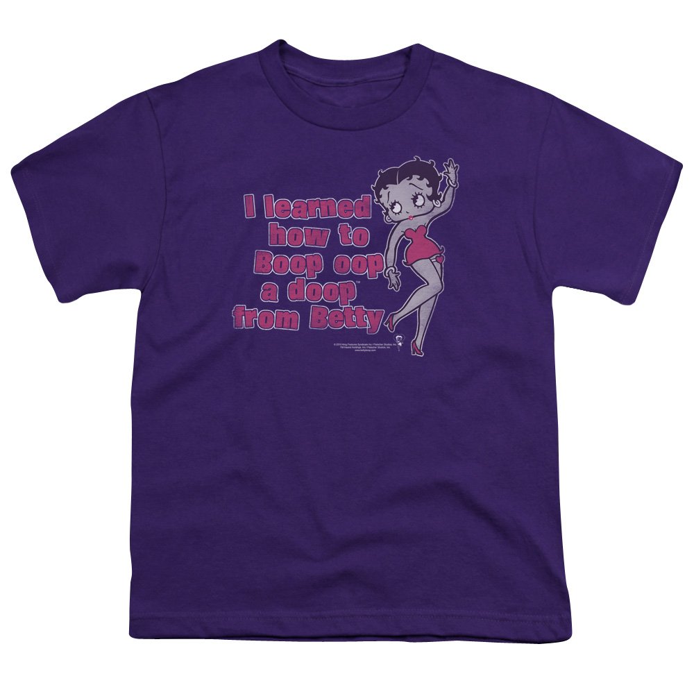 Betty Boop Inspired Unisex Youth T-Shirt for Boys & Girls - Cute Cartoon Graphic Tee for School, Playdates & Casual Wear