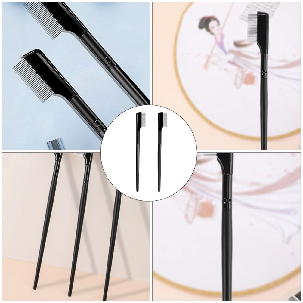 FOMIYES 3-Piece Eyebrow Comb & Eyelash Separator Set - Mascara Applicator, Lash Comb, Eyelash Grooming Brush for Women - Perfect for Salon, Travel & Home Makeup Routine
