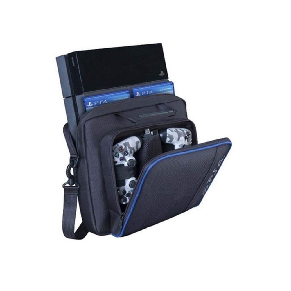 Premium PS4/PS4 Pro/Slim Console Carrying Case - Waterproof Protective Shoulder Bag with Padded Interior for PlayStation 4 Game System Storage & Travel - Perfect for Gaming Parties, Commuting, and Secure Transport