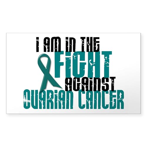 Clear - In The Fight Against Ovarian Cancer 1 Sticker (Rec
