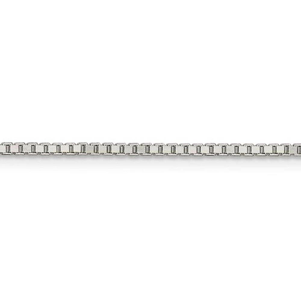 1.5mm Sterling Silver Box Chain Necklace - Dainty Black Bow Pendant Jewelry for Women | Perfect for Everyday Wear, Gifts & Special Occasions