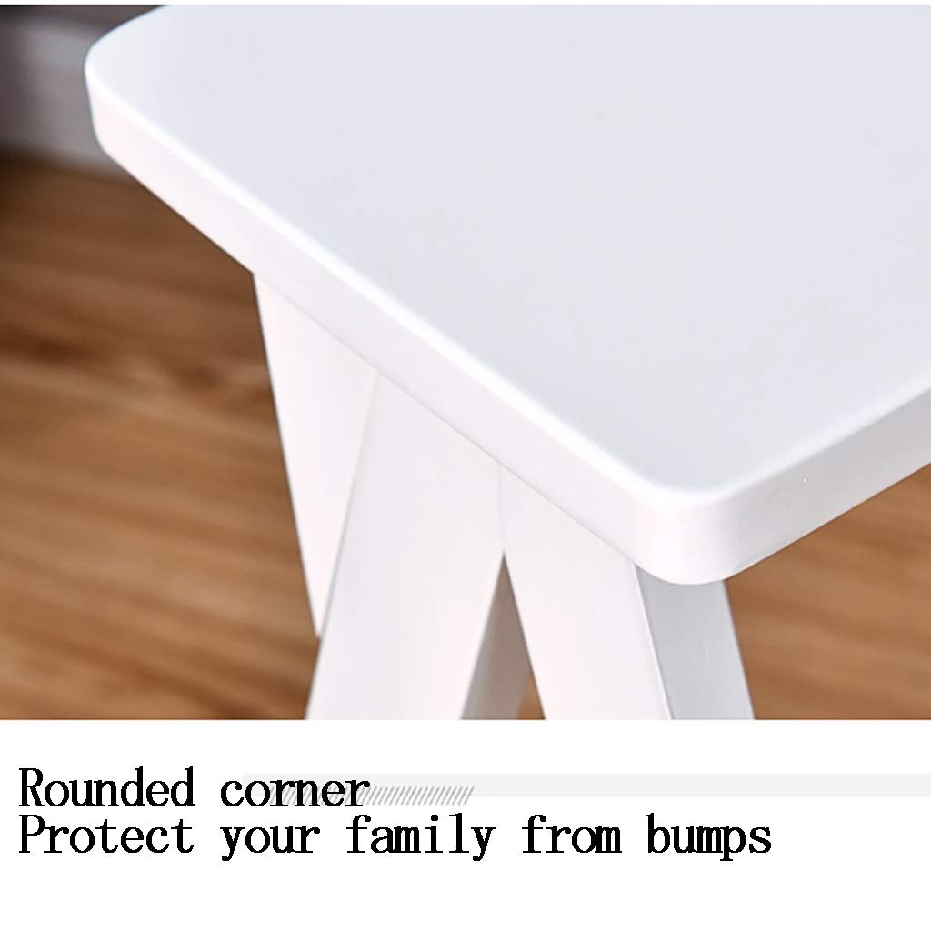 Solid Wood Folding Step Stool - Multifunctional Kitchen & Dining Room Ladder Stool, Foldable Step Stool for Home, Office, and Outdoor Use