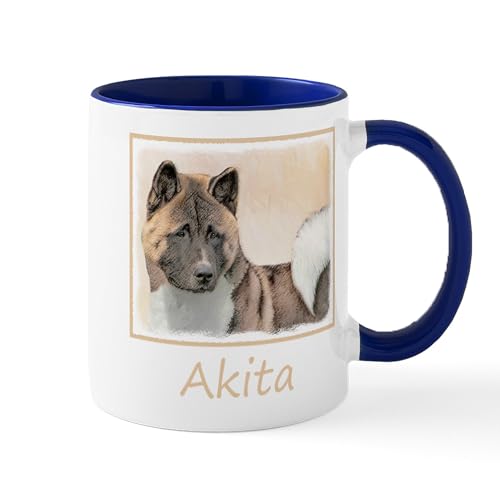 White/Navy Inside - Akita