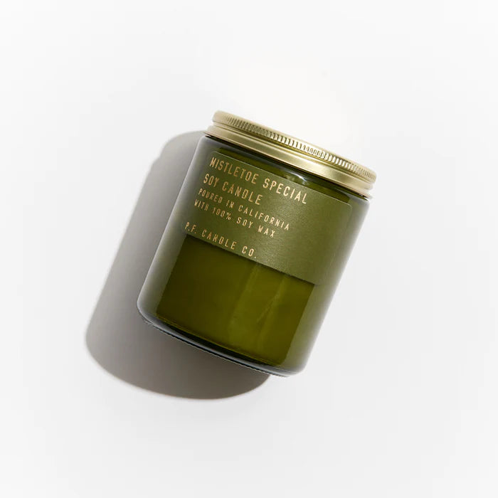 7.2 oz Premium Soy Wax Candle - Mistletoe Scented for Christmas | Holiday Home Decor, Romantic Gifts & Cozy Winter Ambiance