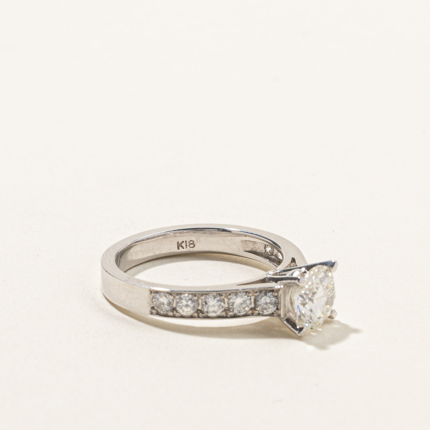 1.42ctw Solitaire Diamond Engagement Ring with Accents | Size 5.75 | Perfect for Proposals, Weddings & Anniversaries