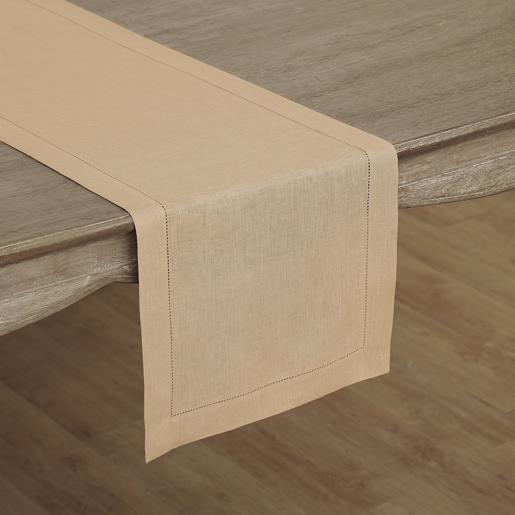 Elegant Classic Hemstitch Table Runner - Perfect for Dining Tables, Weddings & Home Decor - On Sale Now