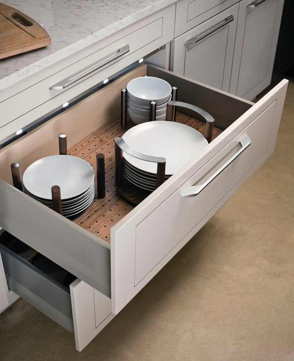 Hafele Round Post for Fineline Base Plate - Durable Cabinet Hardware for Modern Kitchens & Bathrooms | Perfect for DIY Home Renovation Projects
