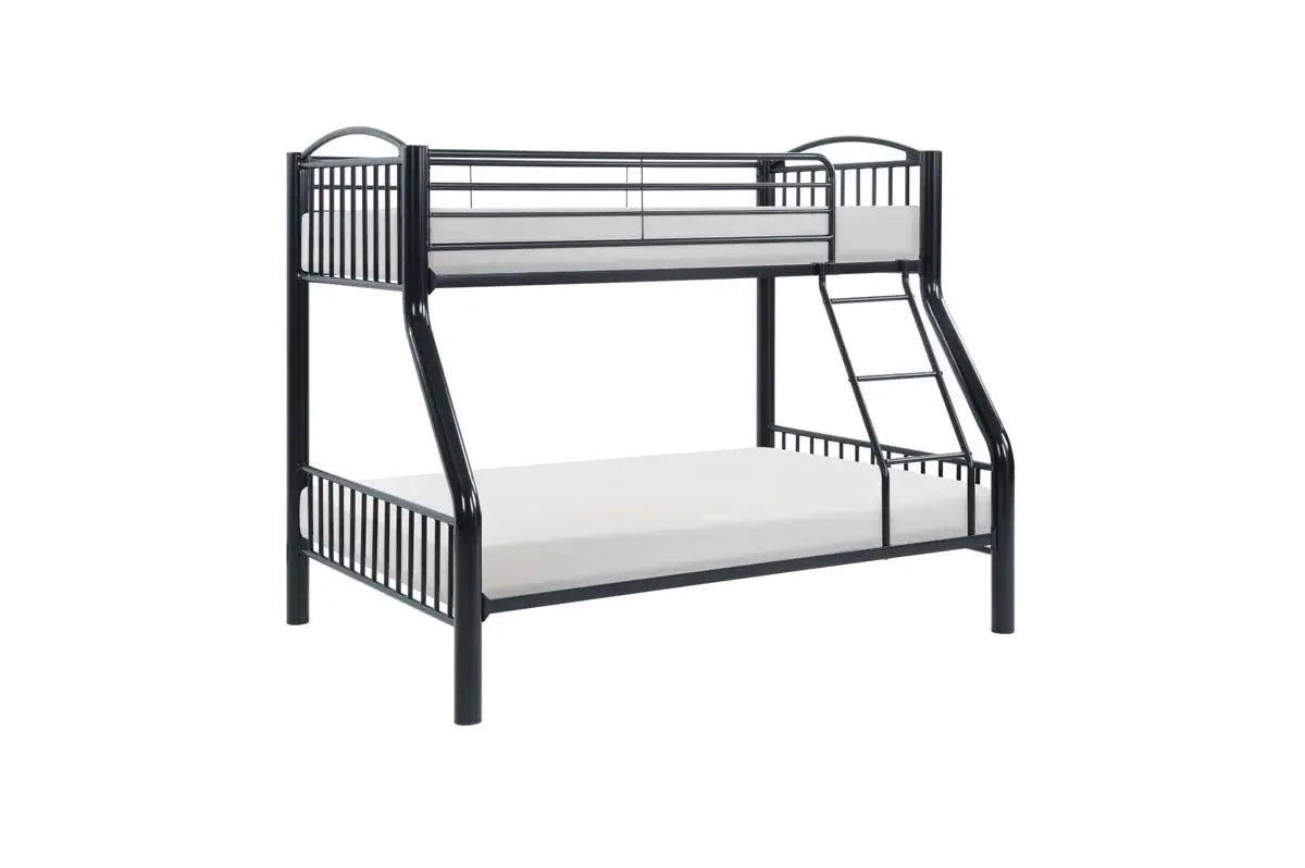 Beckett Twin Over Twin Bunk Bed B2021 - Space-Saving Kids Bunk Bed for Small Rooms, Sleepovers & Shared Bedrooms - Sturdy Wooden Frame with Safety Rails & Ladder