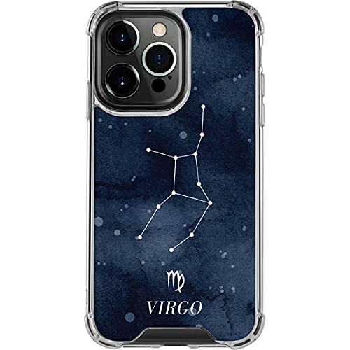 Skinit Clear Phone Case for iPhone 13 Pro - Virgo Constellation Design | Slim Protective Cover | Perfect for Stargazers & Zodiac Lovers