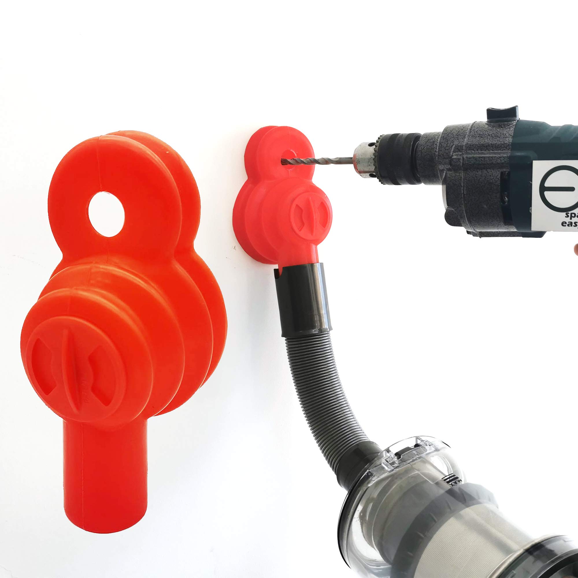 EZ SPARES Compatible Vacuum Parts Replacement for DYS V7 V8 V10 V11 - Drill Dust Collector Attachment for Clean Drilling, Wall-Mounted Rubber Seal, Lightweight & Portable Vacuum Accessory - Perfect for Home Renovation, Woodworking, and Dust-Free DIY Projects