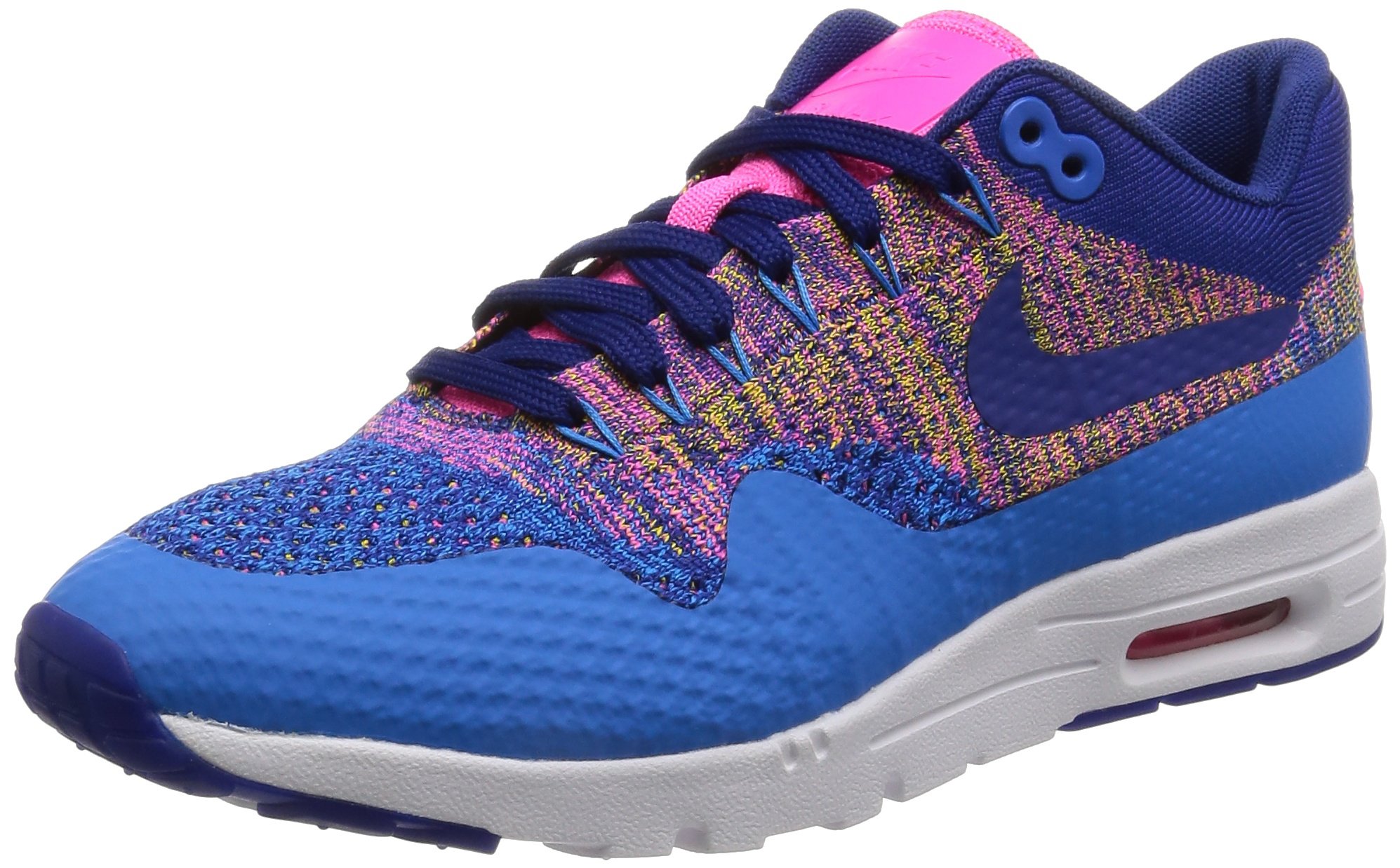 Nike Women's Air Max 1 Ultra Flyknit Running Shoes - Blue/Black - Lightweight & Breathable for Gym, Jogging & Casual Wear