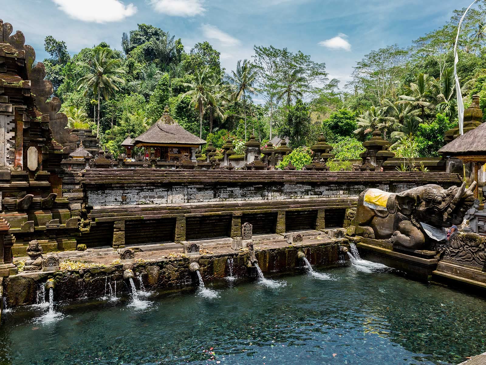 Bali Tirta Empul Temple 1000-Piece Wooden Puzzle - Educational Toy for Adults & Kids - Perfect for Family Game Nights