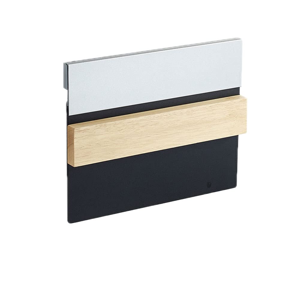 Premium Solid Wood Magnetic Knife Holder - Wall Mounted No Drill Knife Storage with Strong Iron-Absorbing Stone for Kitchen Organization | Space Saving Knife Rack for Chefs & Home Cooks (Black Gray) | Perfect for Modern Kitchens, Restaurants & Small Spaces