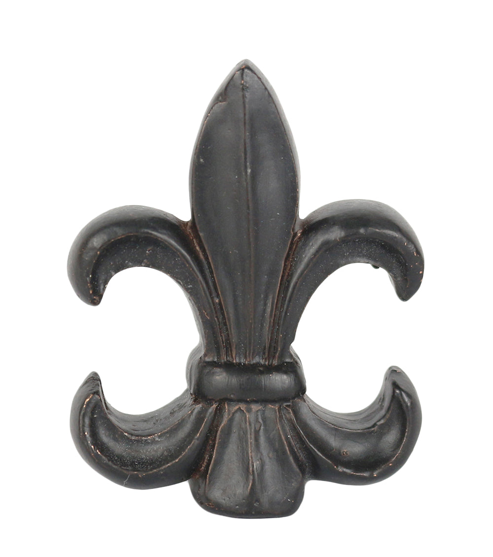 Fleur de Lis Lamp Finial - 2 3/8 Inch Tall Decorative Lighting Accent - Perfect for Chandeliers, Table Lamps & Home Decor