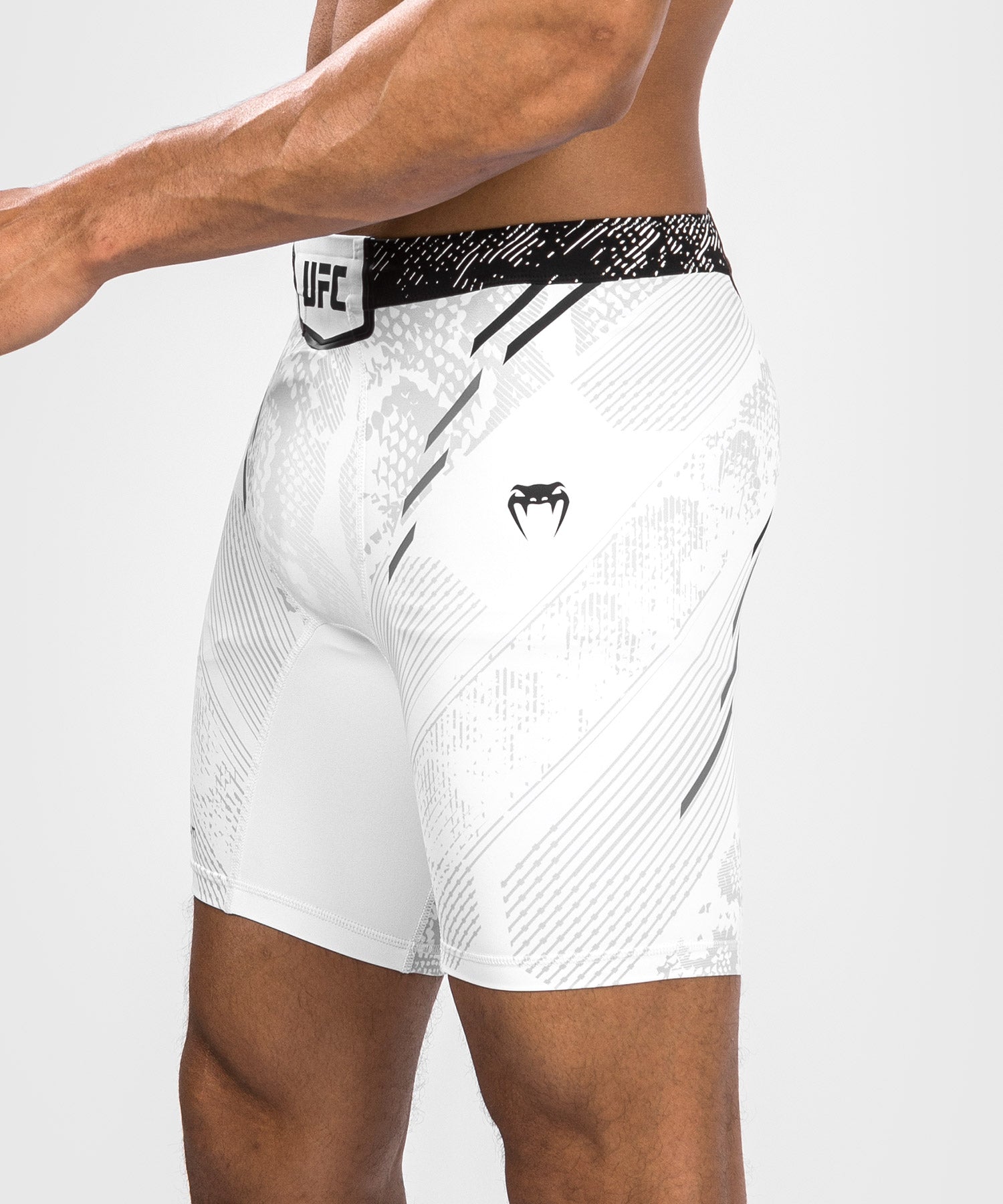 Venum UFC Adrenaline Personalized Authentic Fight Night Men's Vale Tudo MMA Shorts - White | Premium Training & Competition Gear for MMA, BJJ & Muay Thai Fighters